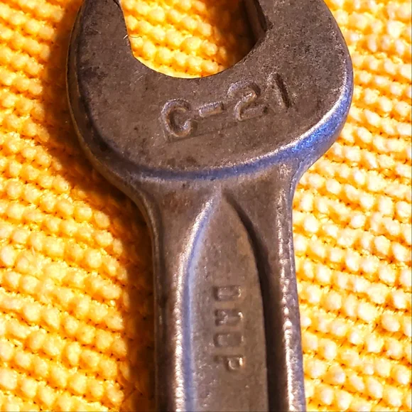 Vintage Indestro open end wrench model c-21 5/16 & 13/32 - Picture 5 of 6